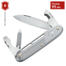 Нож перочинный VICTORINOX SYNERGY ALOX () 93мм серебристый 0.8216.26
